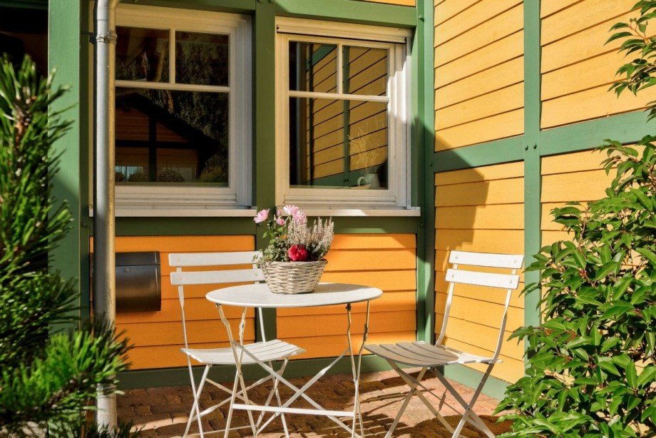 Gem�tlicher Sitzplatz direkt am Haus Haus Rheinsberg