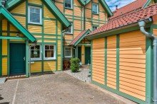 Eingangsbereich Ferienhaus am Wasser: mit privatem Bootsanleger und zus�tzlichem Hausboot