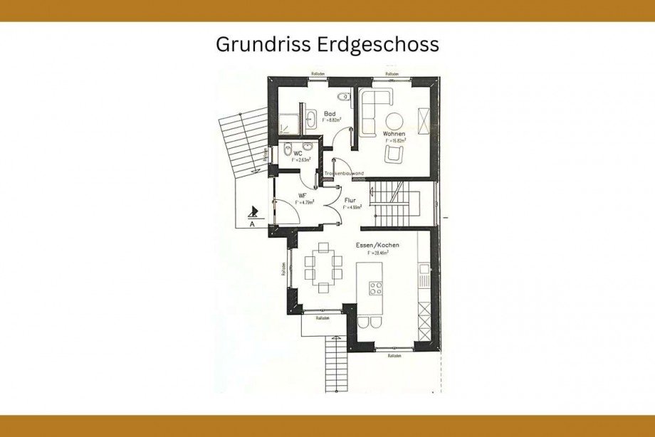 Grundriss Erdgeschoss Einfamilienhaus Wunstorf