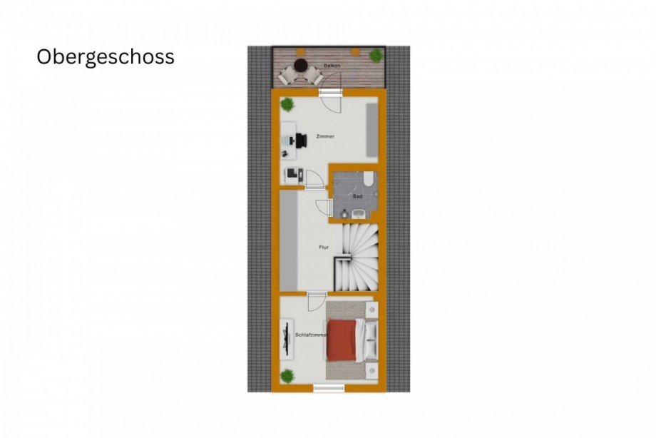 Grundriss Reihenmittelhaus Rheinsberg
