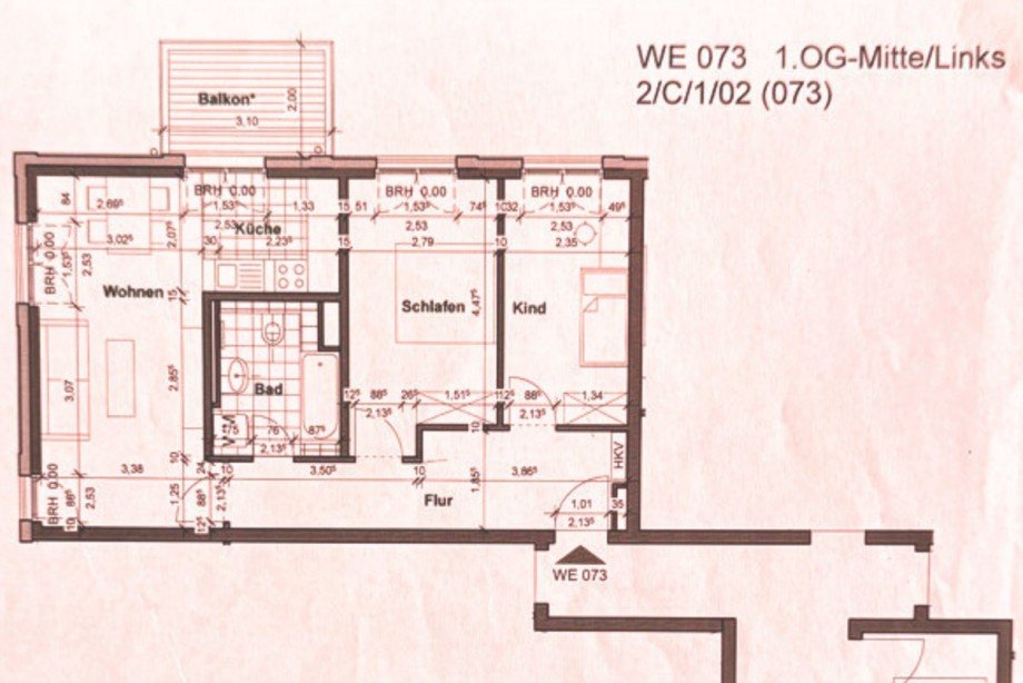 Grundriss Lankwitz Etagenwohnung Berlin-Steglitz
