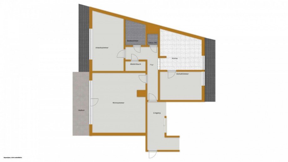 Grundriss Dachgeschosswohnung Berlin