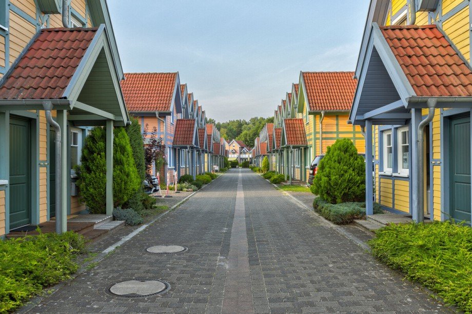 Blick in die Hafengasse Ferienhaus Rheinsberg