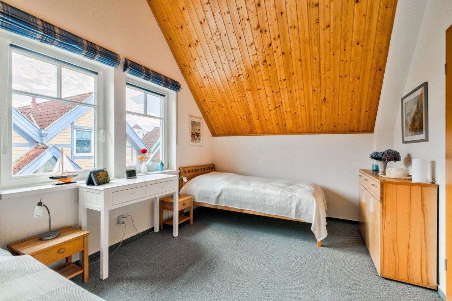 Zweites Schlafzimmer - hell und gut geschnitten Haus Rheinsberg