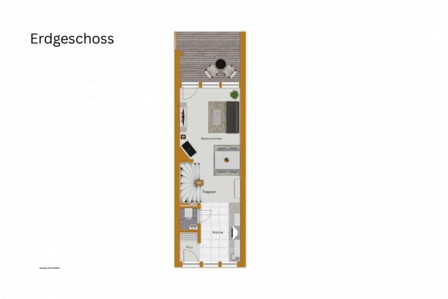 Grundriss Reihenmittelhaus Rheinsberg