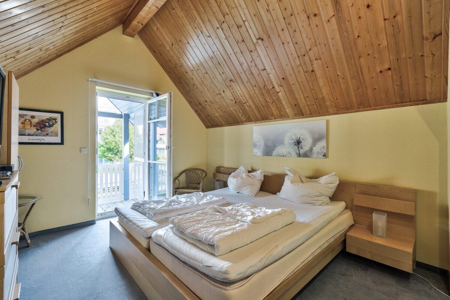 Schlafzimmer Eltern Ferienhaus Rheinsberg
