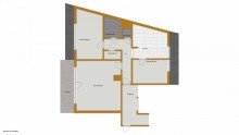 Grundriss 3 Zimmer auf 93 m� | Dachgeschoss | S�dbalkon | Aufzug | Berlin-Pankow