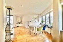Wohnzimmer mit Essbereich Eigentumswohnung am Potsdamer Platz - provisionsfrei -