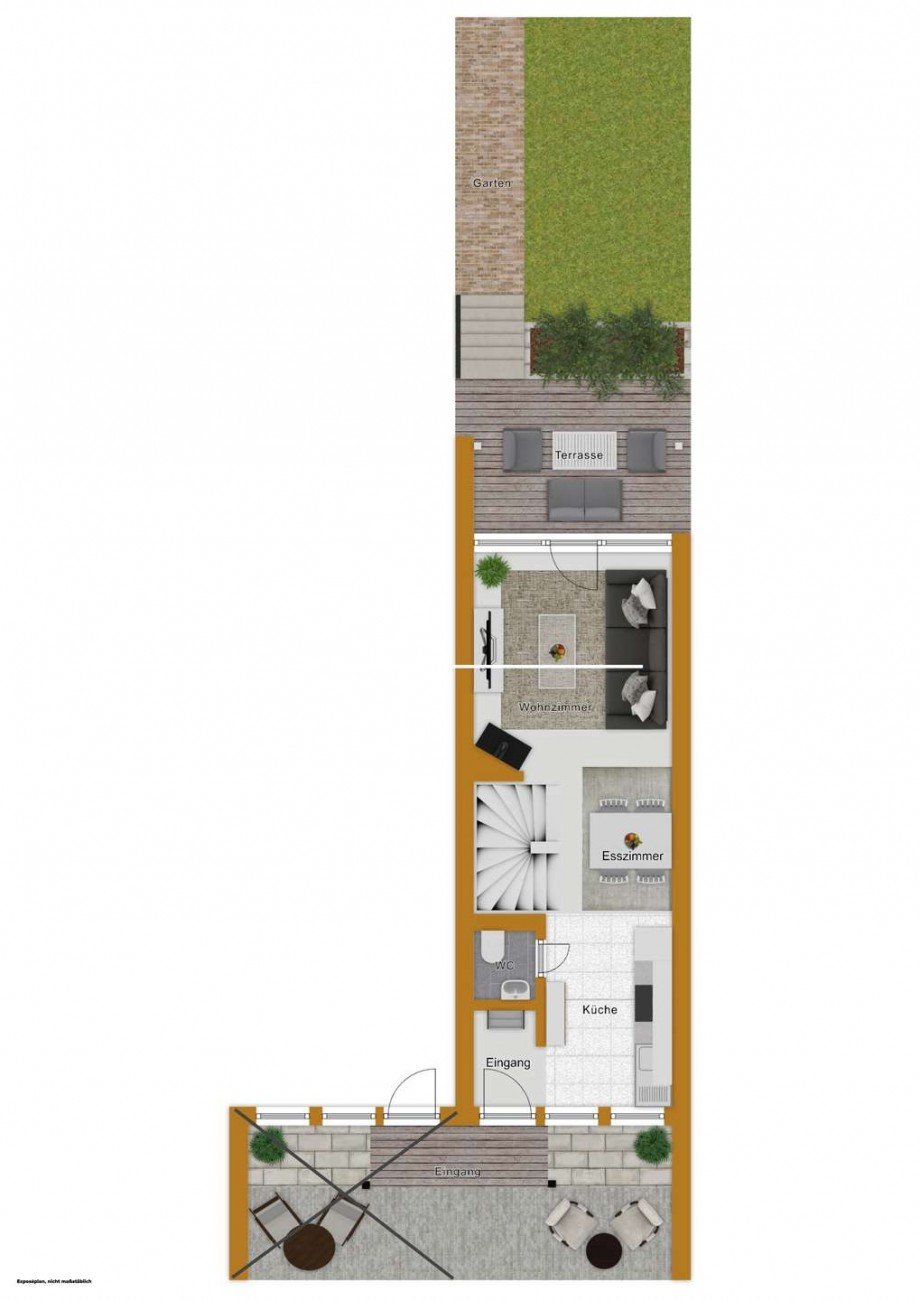 Grundriss Erdgeschoss Haus Rheinsberg