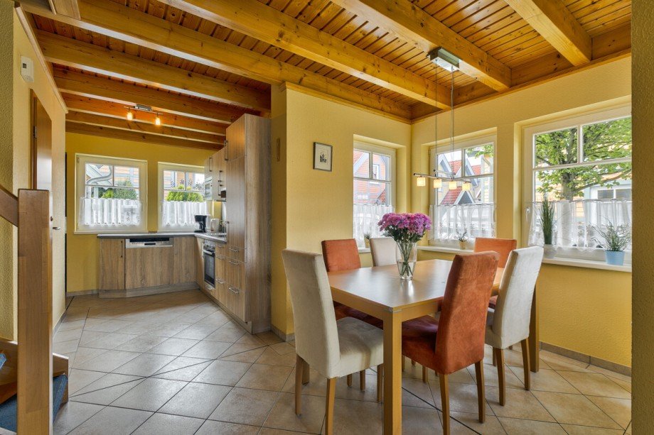 Sitzbereich im Erker Ferienhaus Rheinsberg