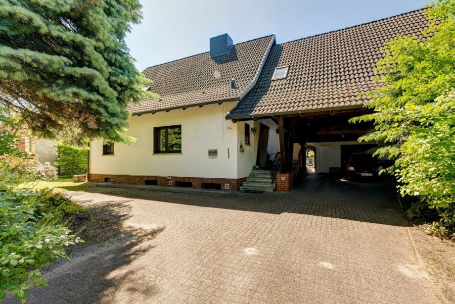 Gepflegte Au�enansicht Einfamilienhaus Bad Belzig