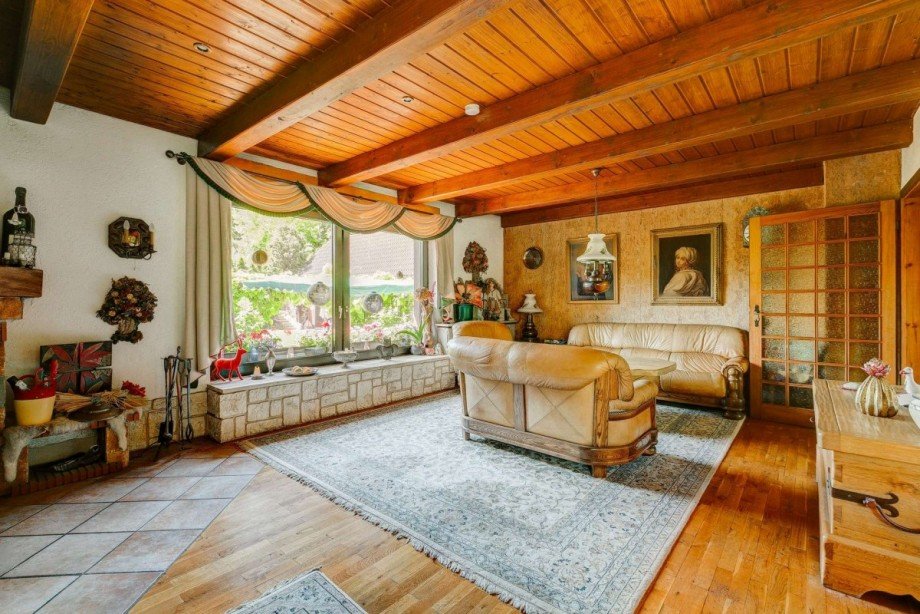 Gro�z�giges Wohnzimmer mit Gartenblick Einfamilienhaus Bad Belzig