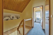 Flur im Obergeschoss Mit direktem Wasserzugang, privatem Bootsanleger und Insel-Lage: Ferienhaus im Hafendorf Rheinsberg