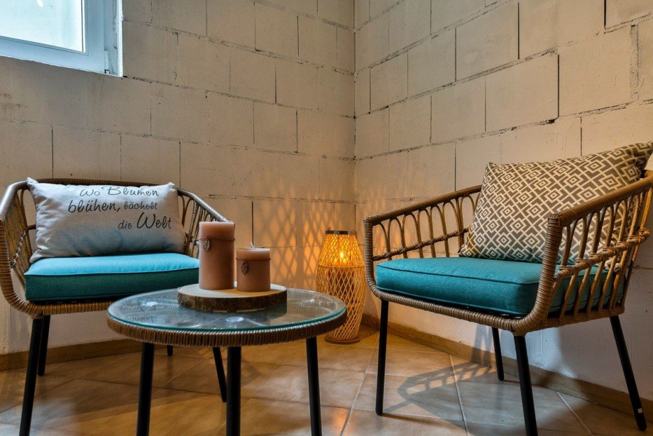 Sauna Sitzecke Doppelhaush�lfte Wandlitz