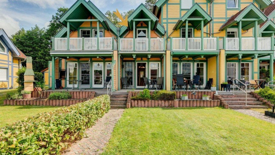 R�ckansicht des Hauses Reihenmittelhaus Rheinsberg