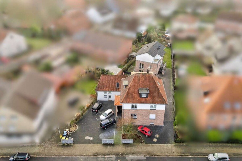 Luftbild mit Umfelddarstellung Mehrfamilienhaus Wunstorf