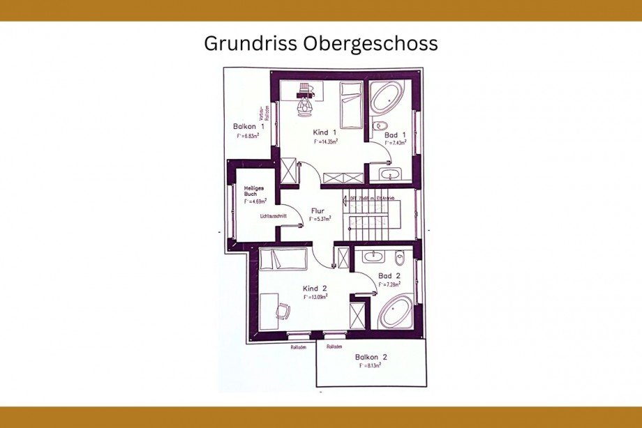 Grundriss Obergeschoss Einfamilienhaus Wunstorf