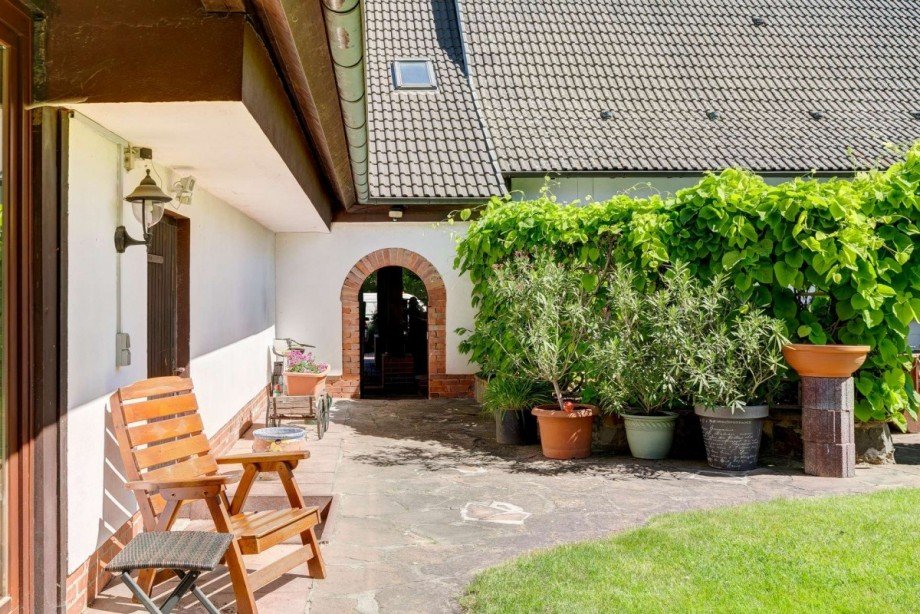 Gesch�tzter Innenhof mit mediterranem Flair Einfamilienhaus Bad Belzig