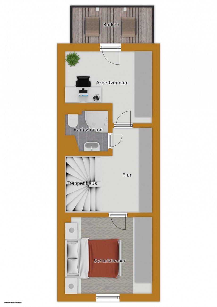 Grundriss Obergeschoss Haus Rheinsberg