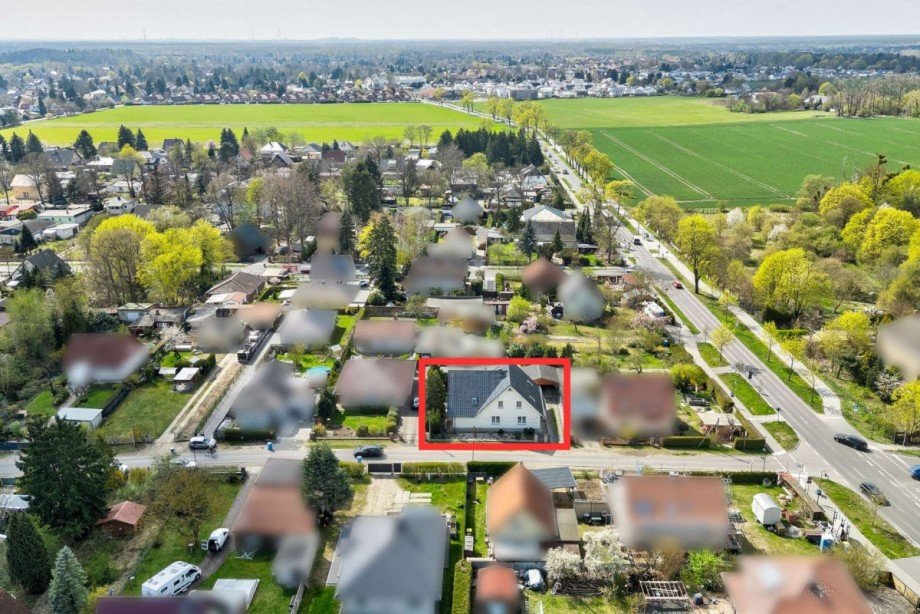 Luftaufnahme der Umgebung Einfamilienhaus Bernau bei Berlin