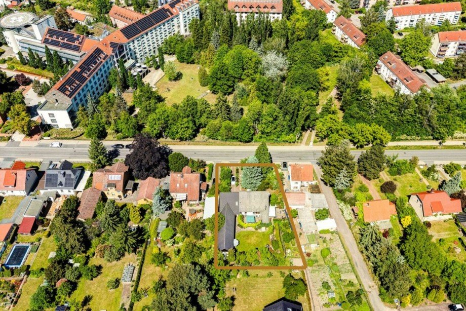 Luftbild der Wohnlage und Umgebung Einfamilienhaus Bad Belzig
